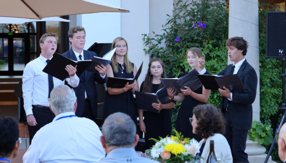 Guests at the Summer Seminar at Thomas Aquinas College, California