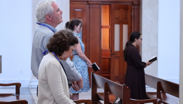 Guests at the Summer Seminar at Thomas Aquinas College, California