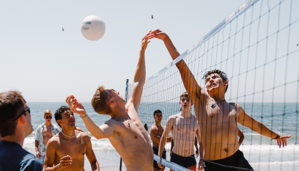 Volleyball gets a little recreational