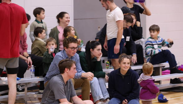 spectators watch Basketball