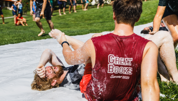 Slip 'n' slide fun