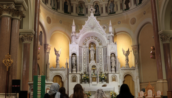 Inside the Boston Cathedral