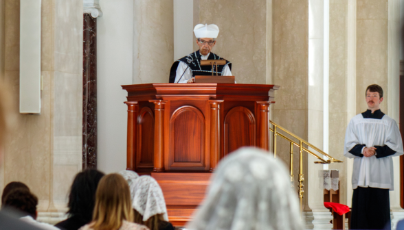 Fr. Hildebrand gives his homily