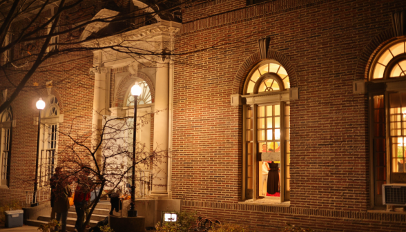 Students and guests arrive at Olivia for the dance