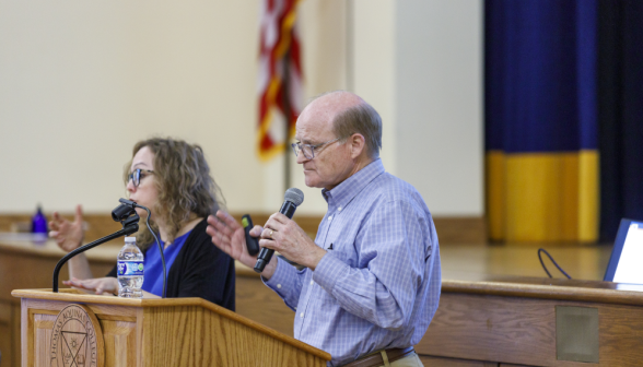 Caltrans community meeting in St. Cecilia Hall