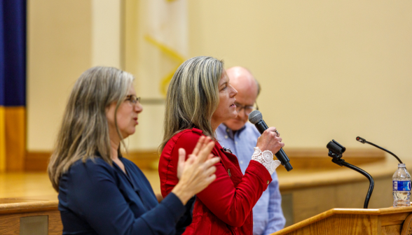 Caltrans community meeting in St. Cecilia Hall