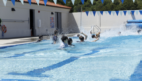 Senior Pool Jump