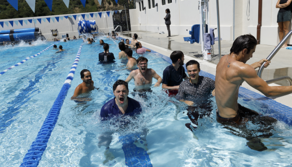 Senior Pool Jump