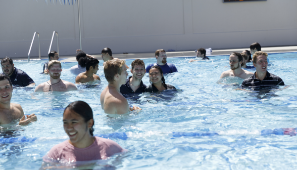 Senior Pool Jump