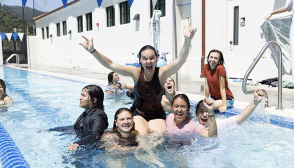 Senior Pool Jump