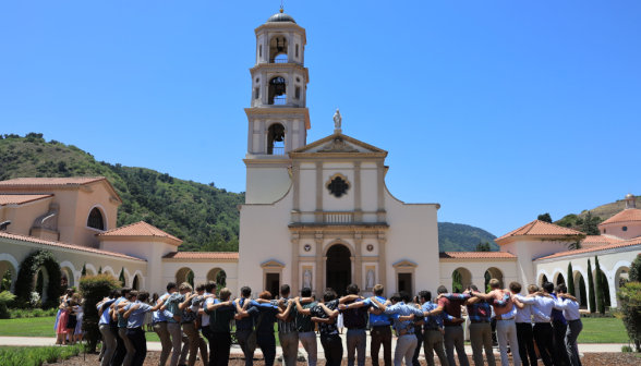 Students celebrate the end of classes