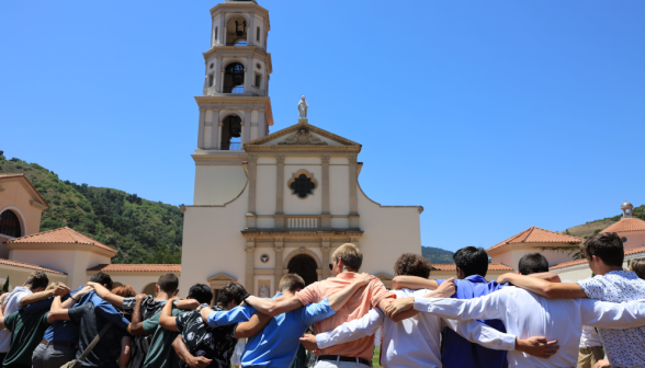 Students celebrate the end of classes