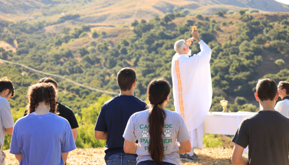 Holy Mass on hike