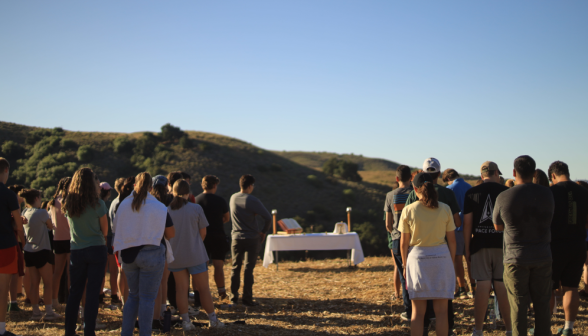 Holy Mass on hike