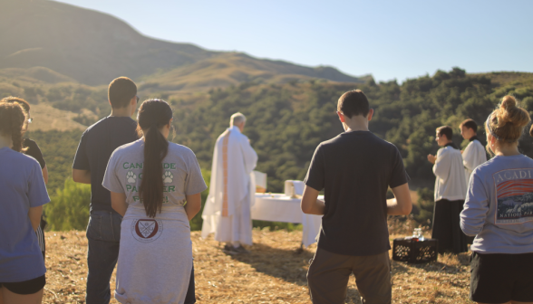 Holy Mass on hike
