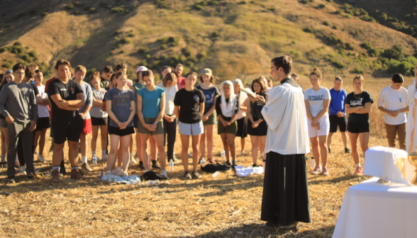 Holy Mass on hike