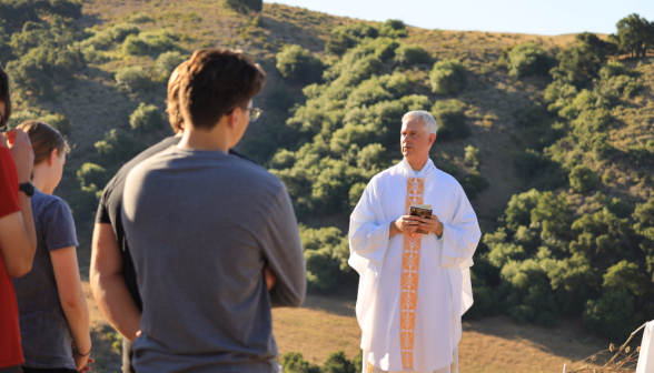 Holy Mass on hike