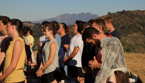 Holy Mass on hike