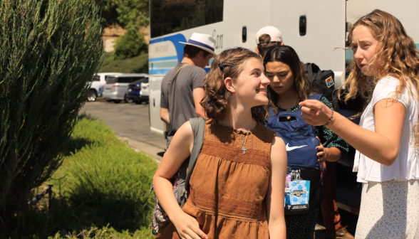 Summer Progam students on the California campus