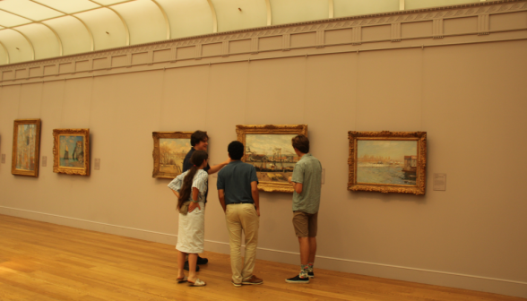 Students at the Clark Institute