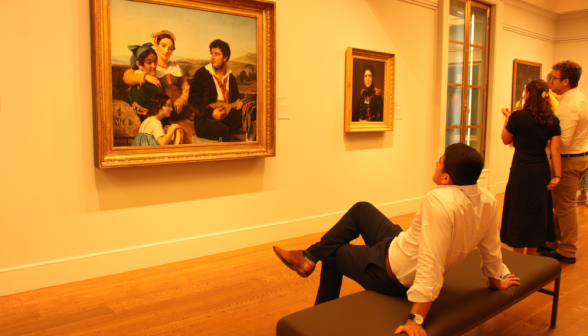 Students at the Clark Institute