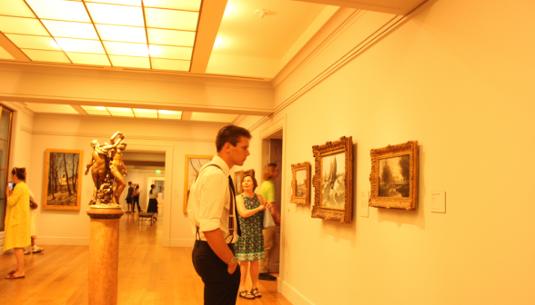 Students at the Clark Institute