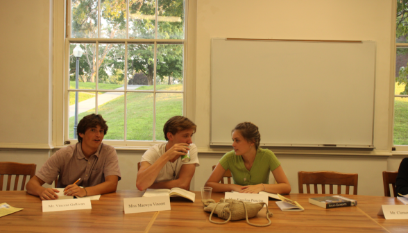 Students study Euclidean propositions