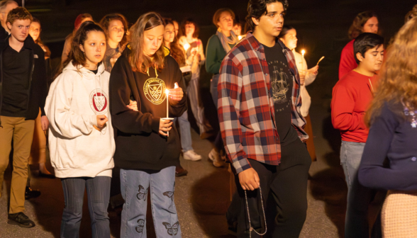 Rosary procession