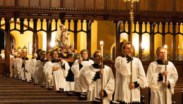 Rosary procession