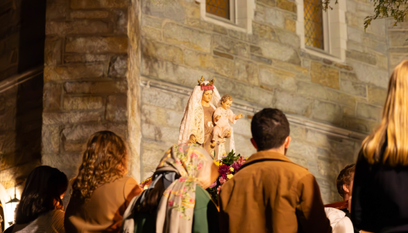 Rosary procession
