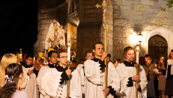 Rosary procession