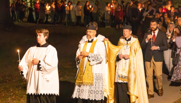 Rosary procession