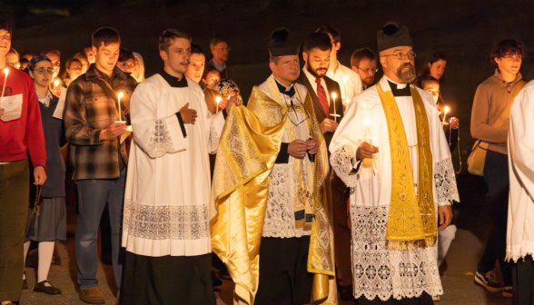 Rosary procession