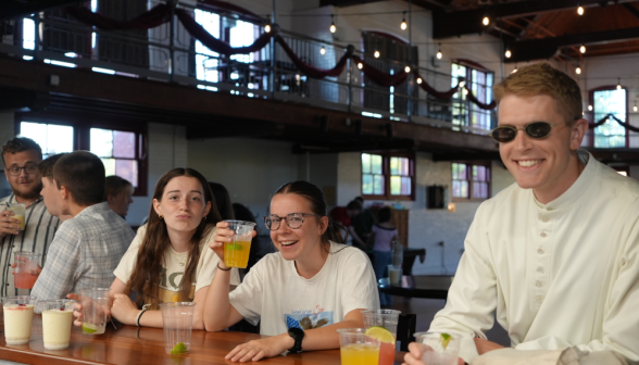 Students in the Bl. Frassati Student Center
