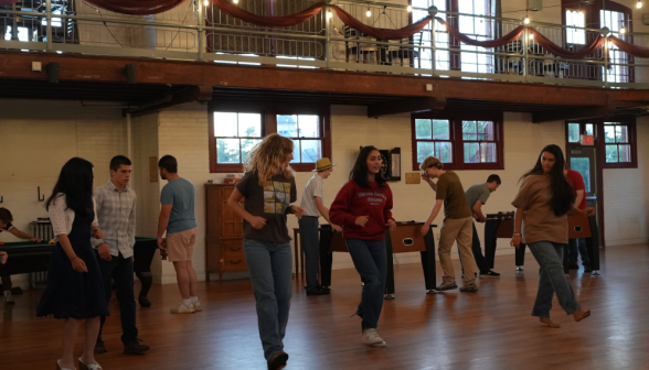 Students in the Bl. Frassati Student Center