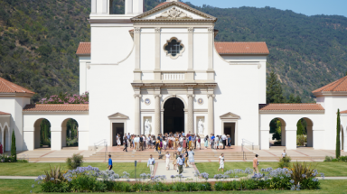 Students depart Chapel