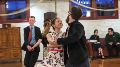 Students dance