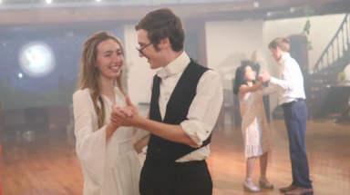 Students dance