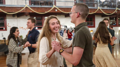 Students dance