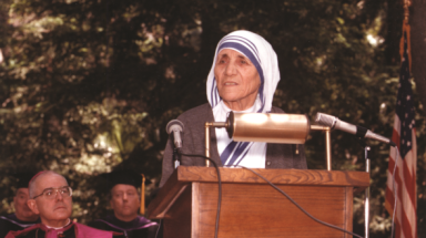 Mother Teresa speaks at TAC