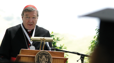 Cardinal Pell speaks at the 2008 Commencement Exercises