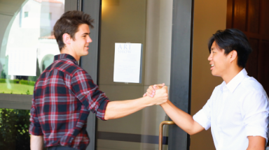 Two arm wrestle