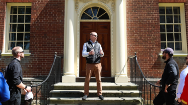 Michael Bors leads a tour of Annapolis