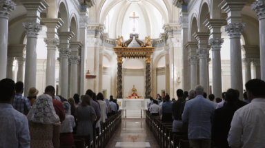 Mass in Our Lady of the Most Holy Trinity Chapel