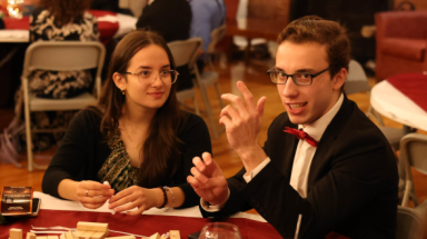 Ian Talty ('25) stares down the camera