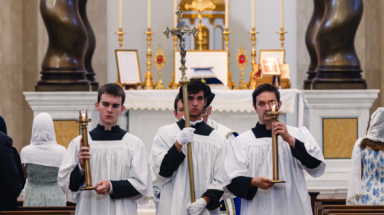Fr. Marczewski celebrates a Missa Cantata