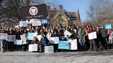 New England students walk for life in springfield