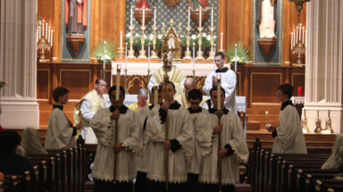 Acolytes at Mass