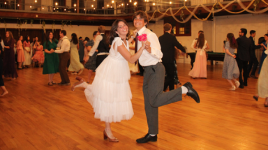 Students dance