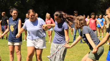 Students playing games